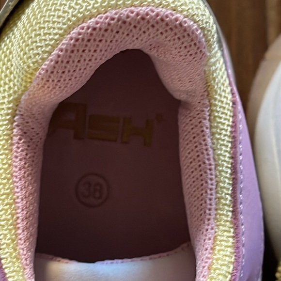 ASH Addict Pastel chunky Sneakers Pink Yellow Mint - Picture 7 of 12